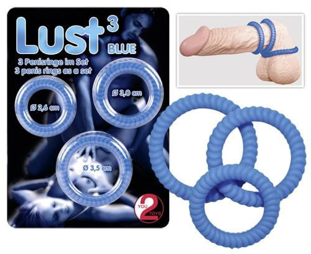 Lust 3 Blue - Péniszgyűrűk - Mandzsetták