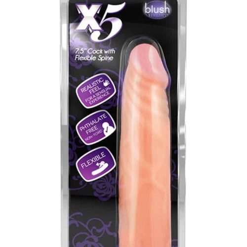 X5 7.5 inch Cock With Flexible Spine - Dongok - Dildók