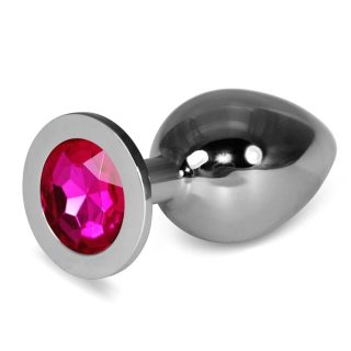 Rosebud Classic Metal Plug L Fuchsia - Fenékdugók