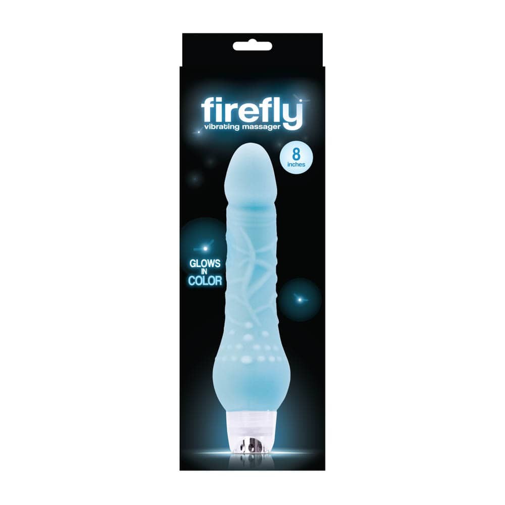 Firefly 8 inch Vibrating Massager Blue - Realisztikus vibrátorok