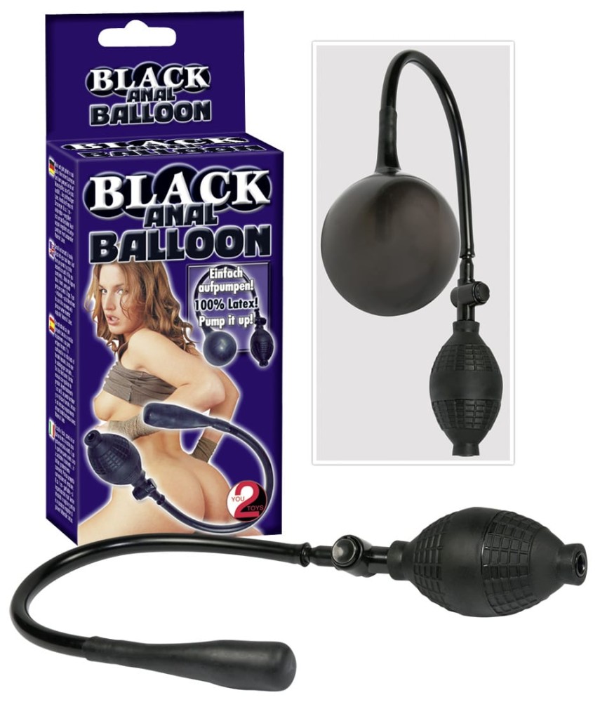Black Anal Balloon - Fenékdugók