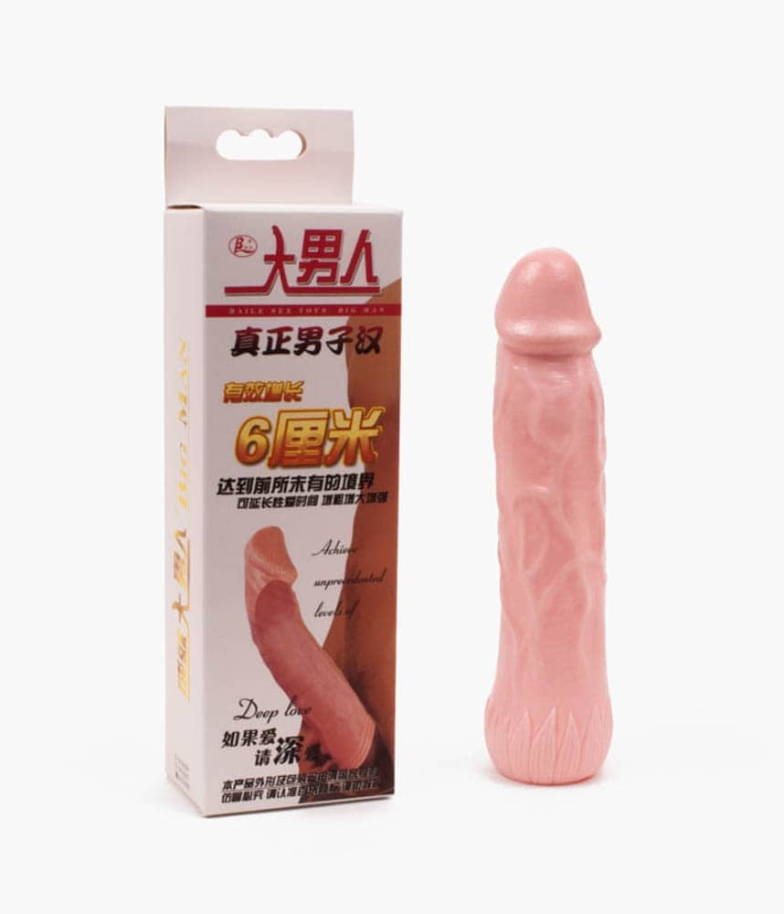 Realistic Penis Sleeve Flesh 3 - Péniszköpenyek - Hosszabítók