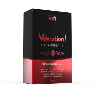 VIBRATION STRAWBERRY AIRLESS BOTTLE 15ML + BOX - Serkentők - Vágyfokozók