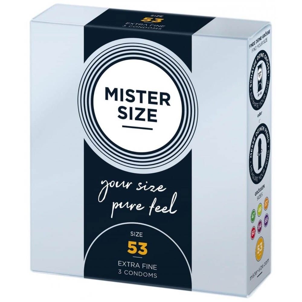 MISTER SIZE 53 mm Condoms 3 pieces - Óvszerek