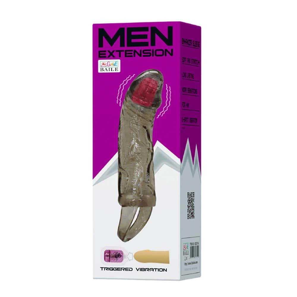 Penis Extended Sleeve Smoke - Péniszköpenyek - Hosszabítók