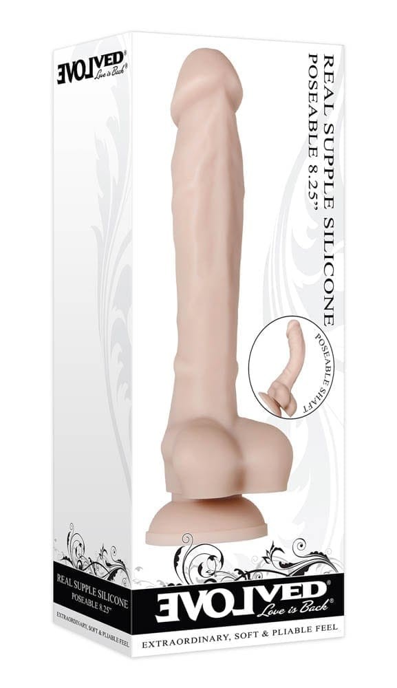 REAL SUPPLE SILICONE POSEABLE 8.25" - Dongok - Dildók