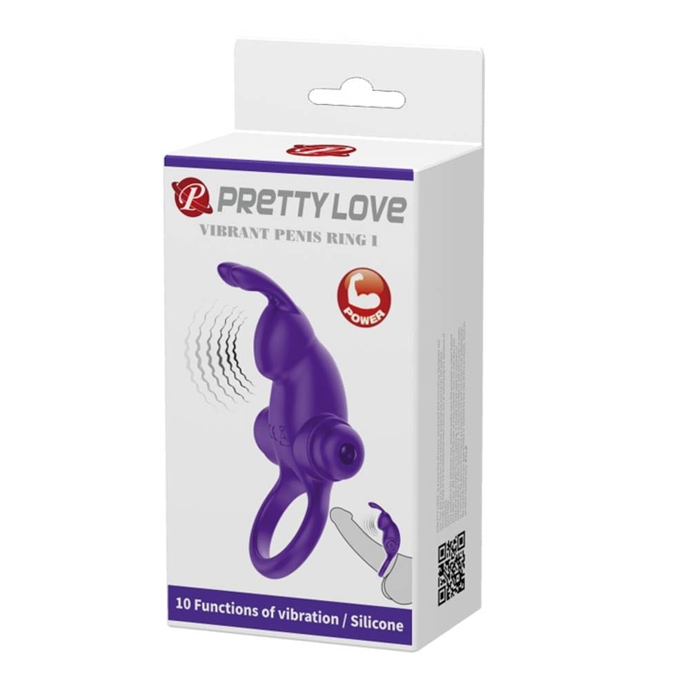 Pretty Love Vibrant Penis Sleeve 1 Purple - Péniszgyűrűk - Mandzsetták