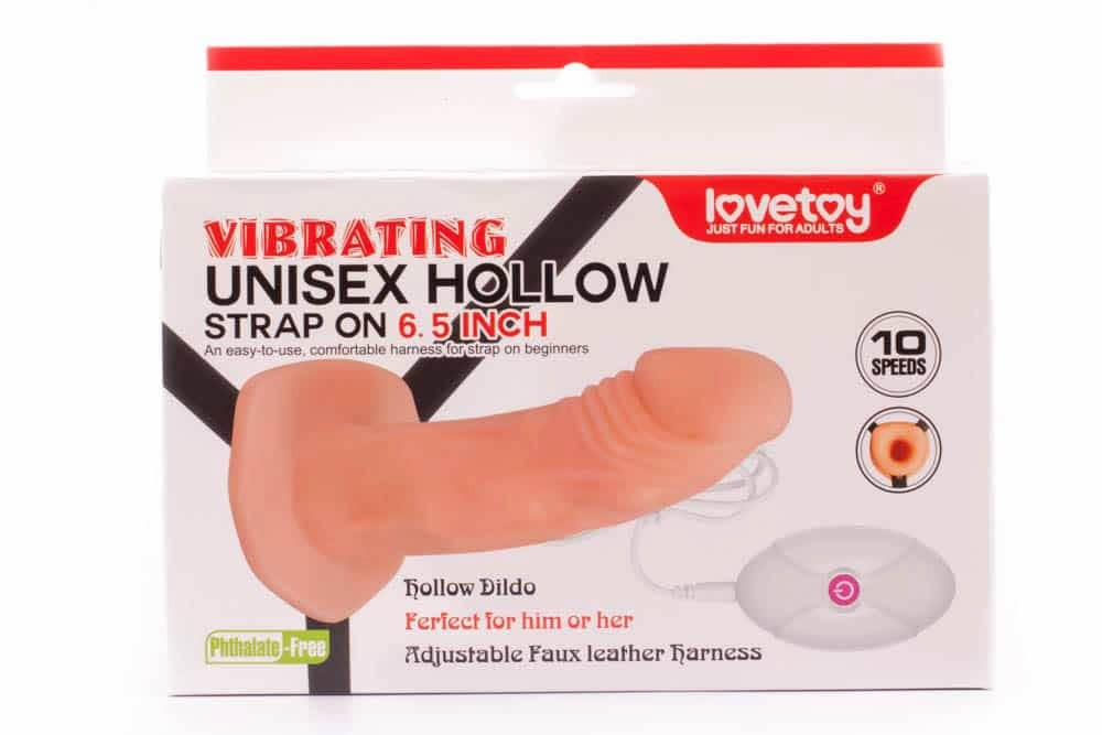 Vibrating Unisex Hollow Strap On - Felcsatolható eszközök