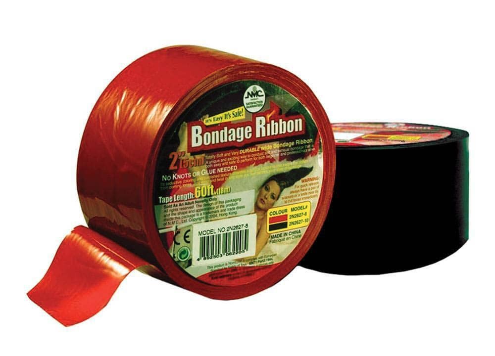 Bondage Ribbon 5cm/18mtr Black - Bilincsek - Kötözők