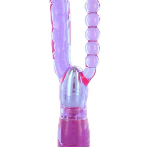 Xcel Double Penetrating Vibrator Purple - Nonfiguratív vibrátorok