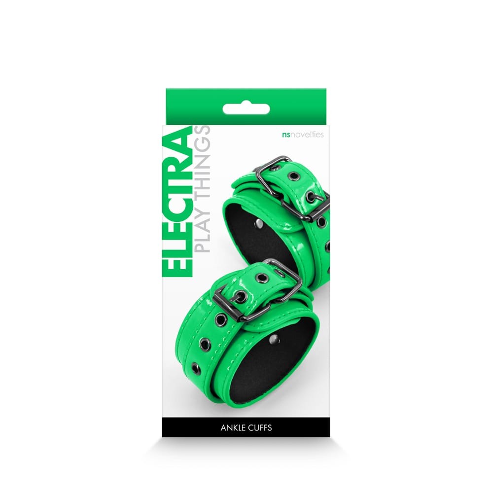 Electra - Ankle Cuffs - Green - Bilincsek - Kötözők