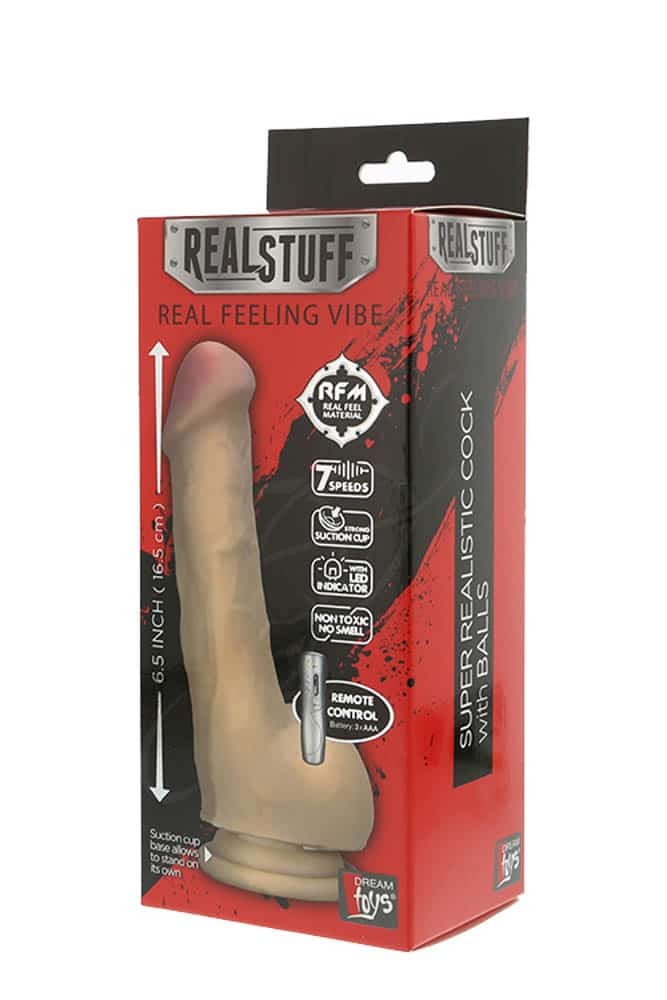 RealStuff 6.5 inch Vibrator 3 - Realisztikus vibrátorok