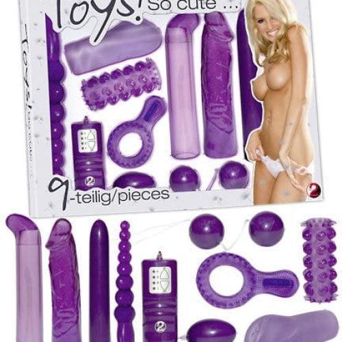 Lila Vibrator Set - Szettek (segédeszközök)