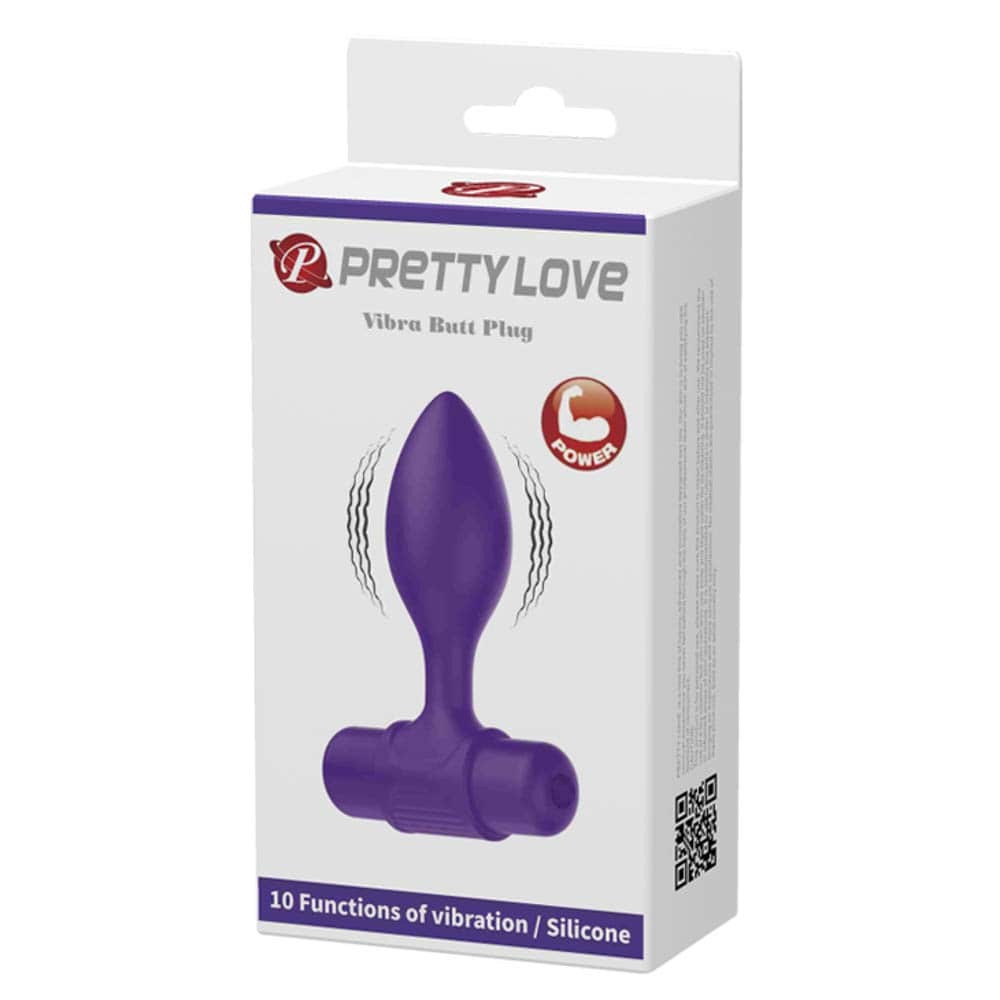 Pretty Love Vibra Butt Plug Purple - Fenékdugók