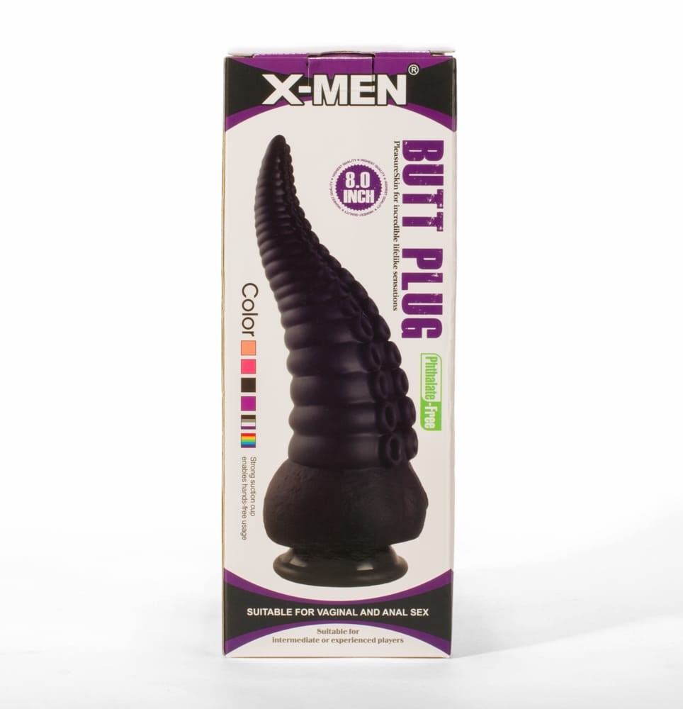 X-MEN 8" Butt Plug Black - Fenékdugók