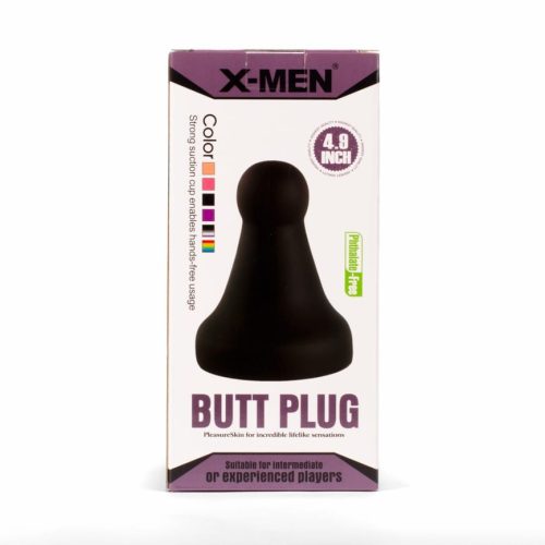 X-MEN 4.8" Butt Plug Black - Fenékdugók