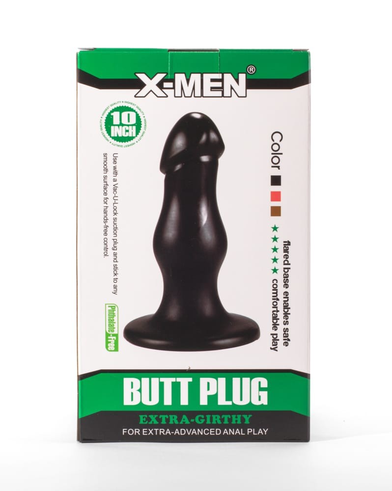 X-Men 8.66" Extra Girthy Butt Plug Black II - Fenékdugók