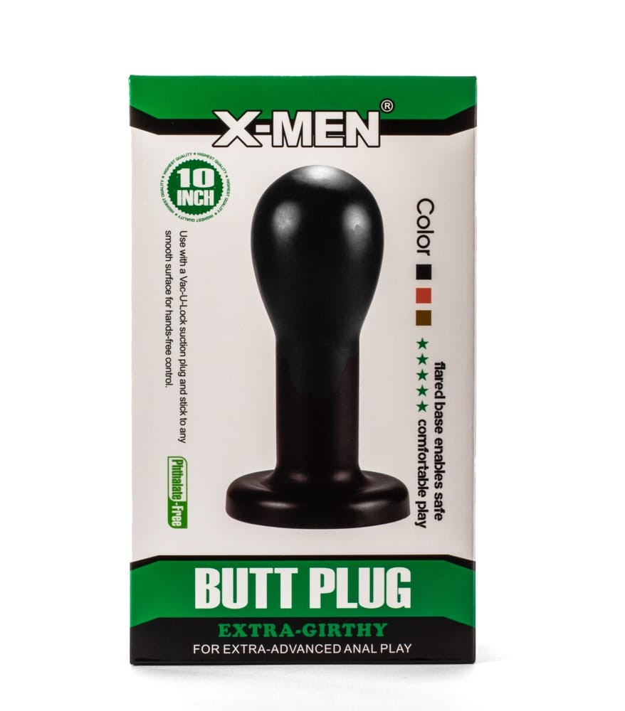 X-Men 8.86 Extra Girthy Butt Plug Black - Fenékdugók