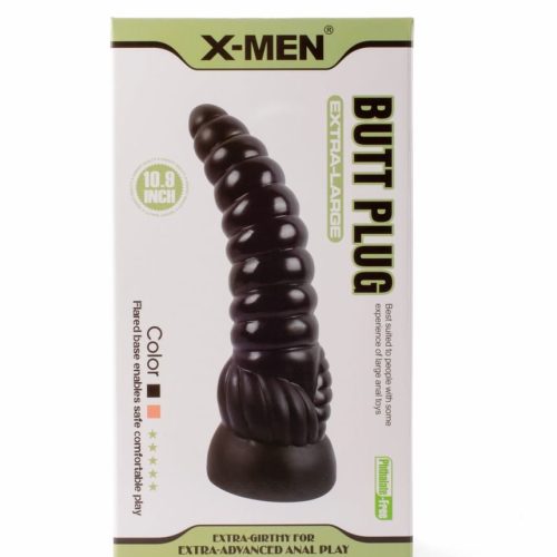 X-Men 10.9" Extra Large Butt Plug Black - Fenékdugók