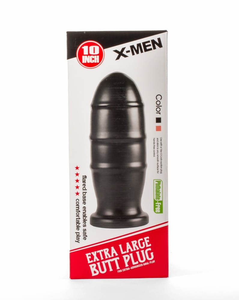 X-Men 10" Extra Large Butt Plug Black I