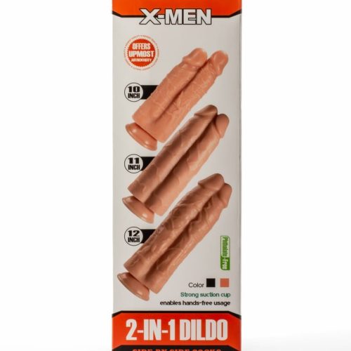 X-Men 12" 2-in-1 Dildo Flesh - Dongok - Dildók