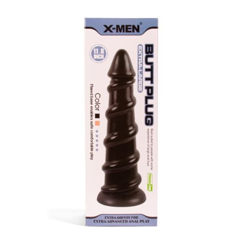 X-MEN 11.8 inch Butt Plug Black - Fenékdugók