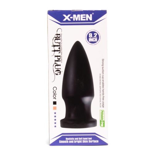 X-MEN 9.2 inch Butt Plug Black - Fenékdugók