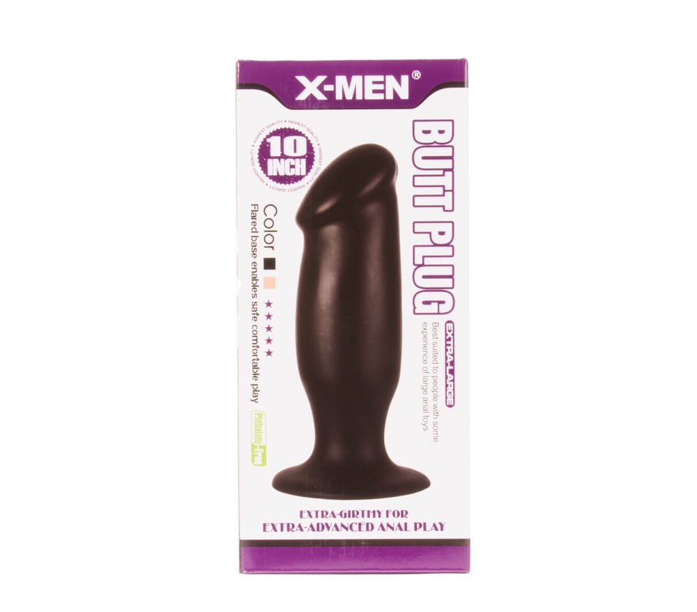 X-MEN 10 inch Butt Plug Black - Fenékdugók