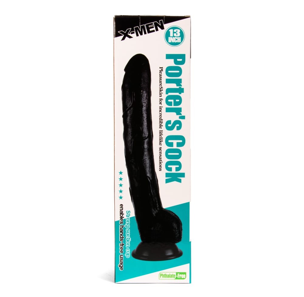 X-MEN Porter's 13 inch Cock Black - Dongok - Dildók