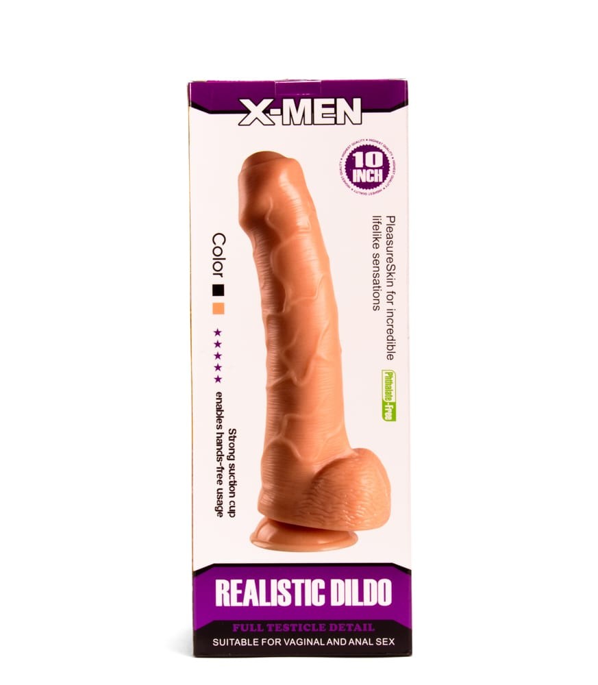X-MEN Realistic Dildo 10 inch Flesh - Dongok - Dildók