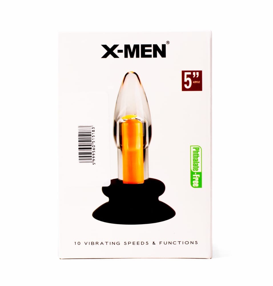 X-MEN 10 Speeds Vibrating Plug - Fenékdugók