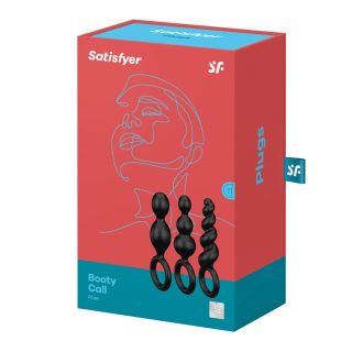 Satisfyer Booty Call (Set of 3) Black - Fenékdugók