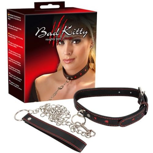 Bad Kitty Collar And Leash - Nyakörv és póráz