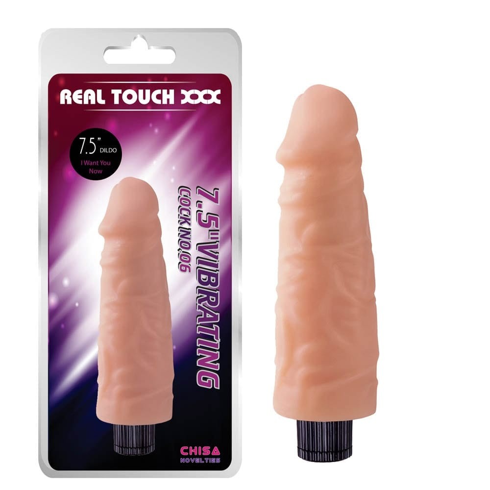 Real Touch XXX 7.5 inch Vibrating Cock No.06 - Realisztikus vibrátorok