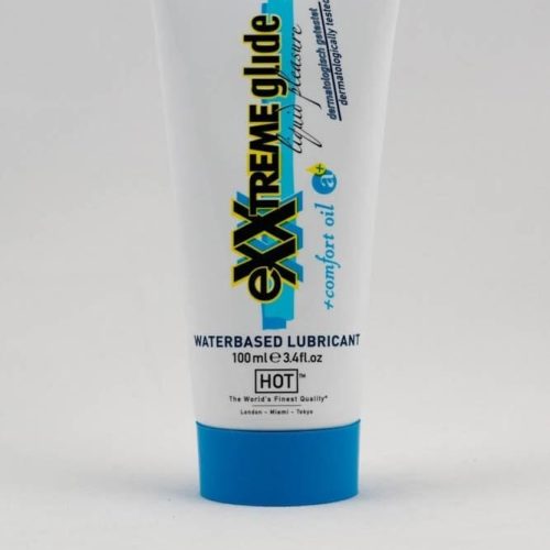 HOT eXXtreme Glide - waterbased lubricant + comfort oil a+ 100 ml - Vízbázisú síkosítók