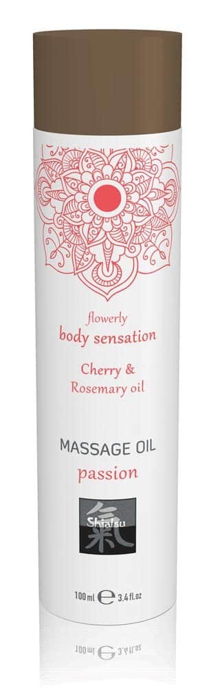 Massage oil passion - Cherry & Rosemary oil 100ml - Masszázsgyertyák és olajok