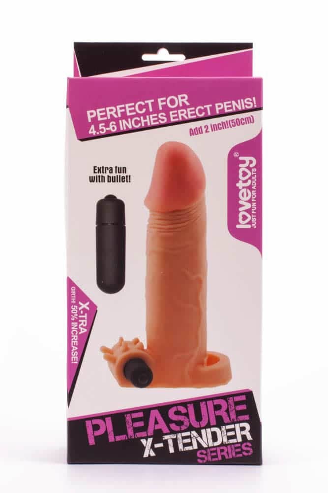 Pleasure X-Tender Vibrating Penis Sleeve #2 - Péniszköpenyek - Hosszabítók
