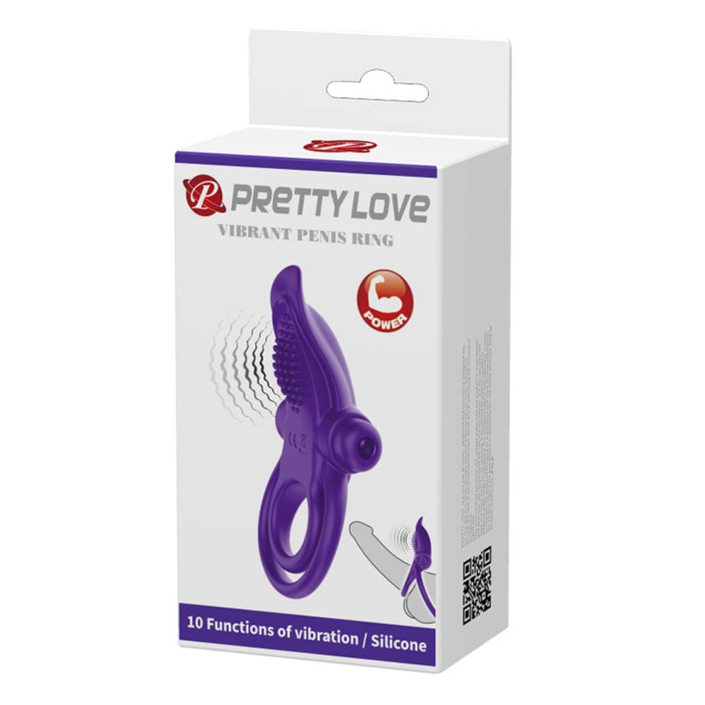 Pretty Love Vibrant Penis Ring Purple - Péniszgyűrűk - Mandzsetták