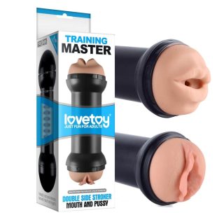 Training Master Double Side Stroker Pussy and Mouth Flesh - Férfi maszturbátorok