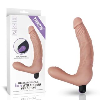 Rechargeable IJOY Strapless Strap-on Flesh - Realisztikus vibrátorok