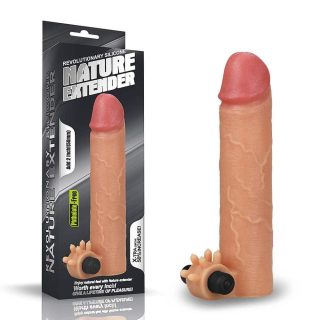 Add 2" Vibrating Silicone Extender - Péniszköpenyek - Hosszabbítók