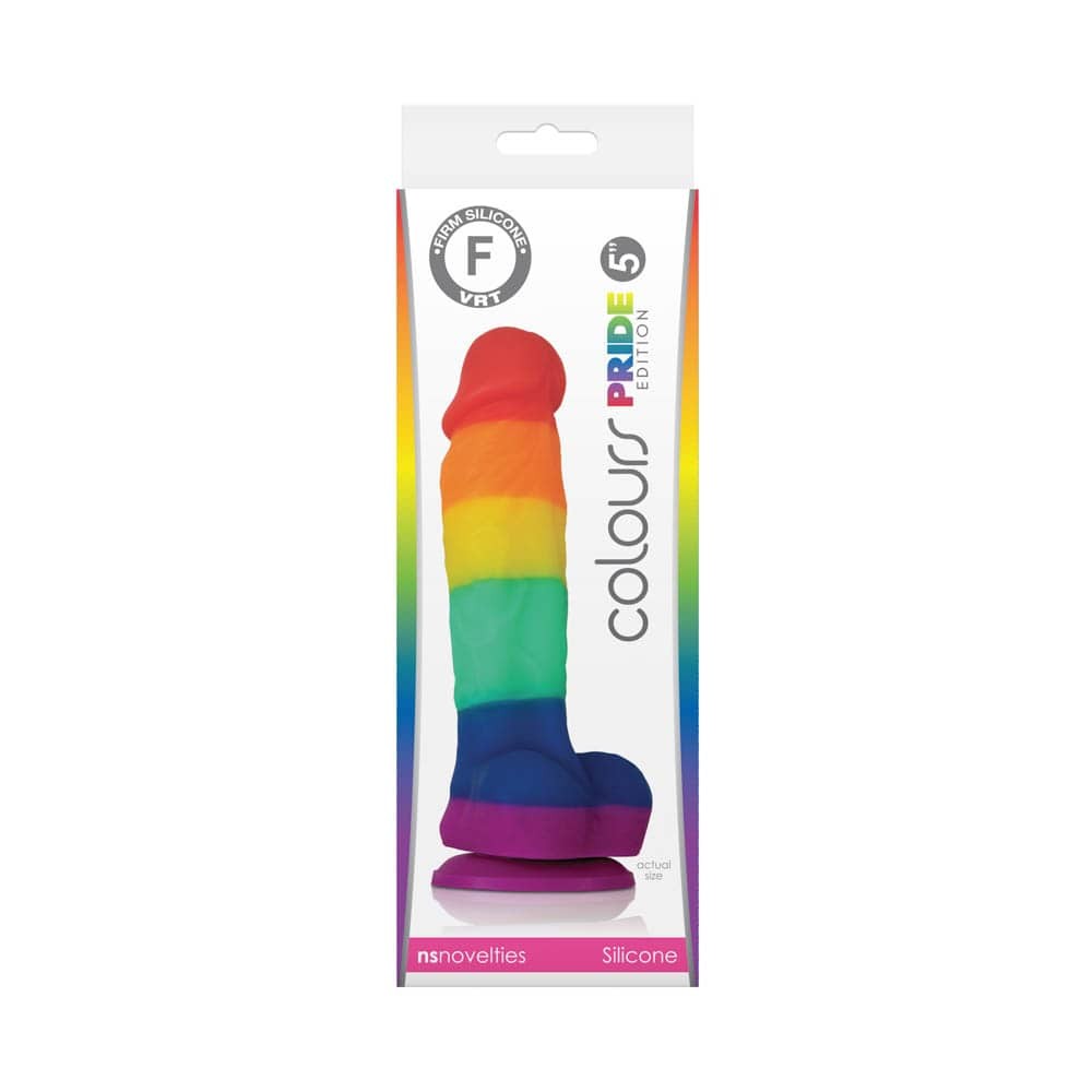 Colours Pride Edition 5 inch Dildo Rainbow - Dongok - Dildók