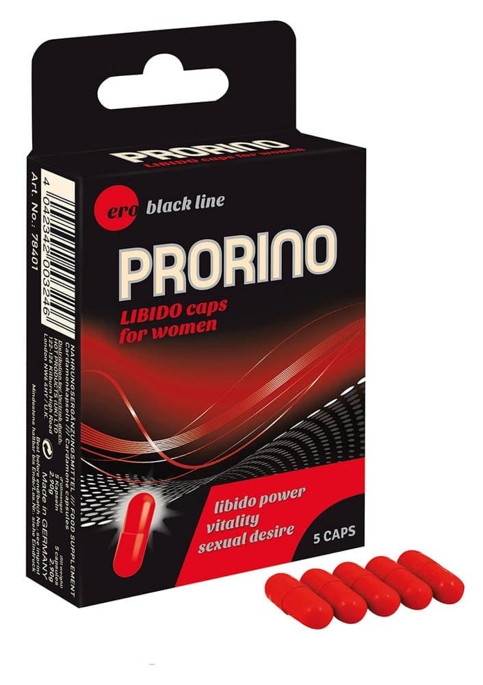 PRORINO Libido Caps for women 5 pcs - Serkentők - Vágyfokozók