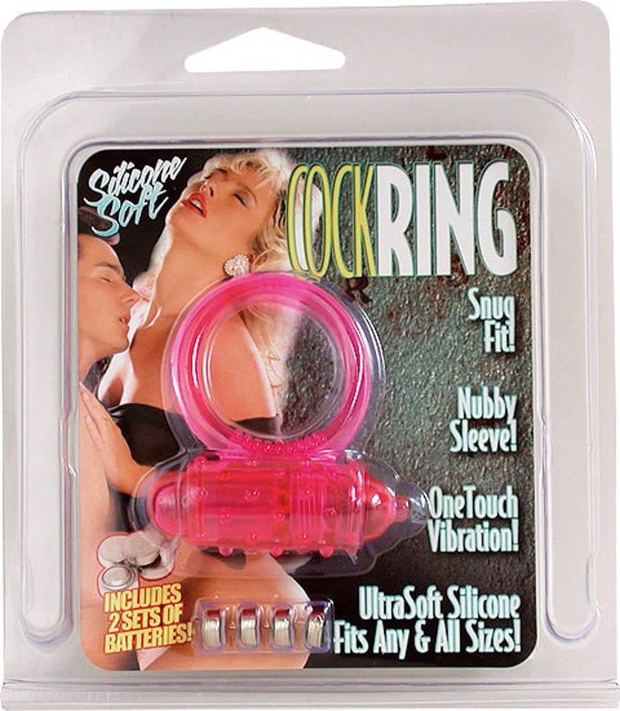 Vibrating Cockring Silicone Pink - Péniszgyűrűk - Mandzsetták
