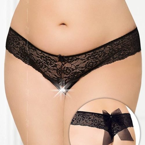 G-string 2436 - Plus Size - black {} XL - Női fehérneműk