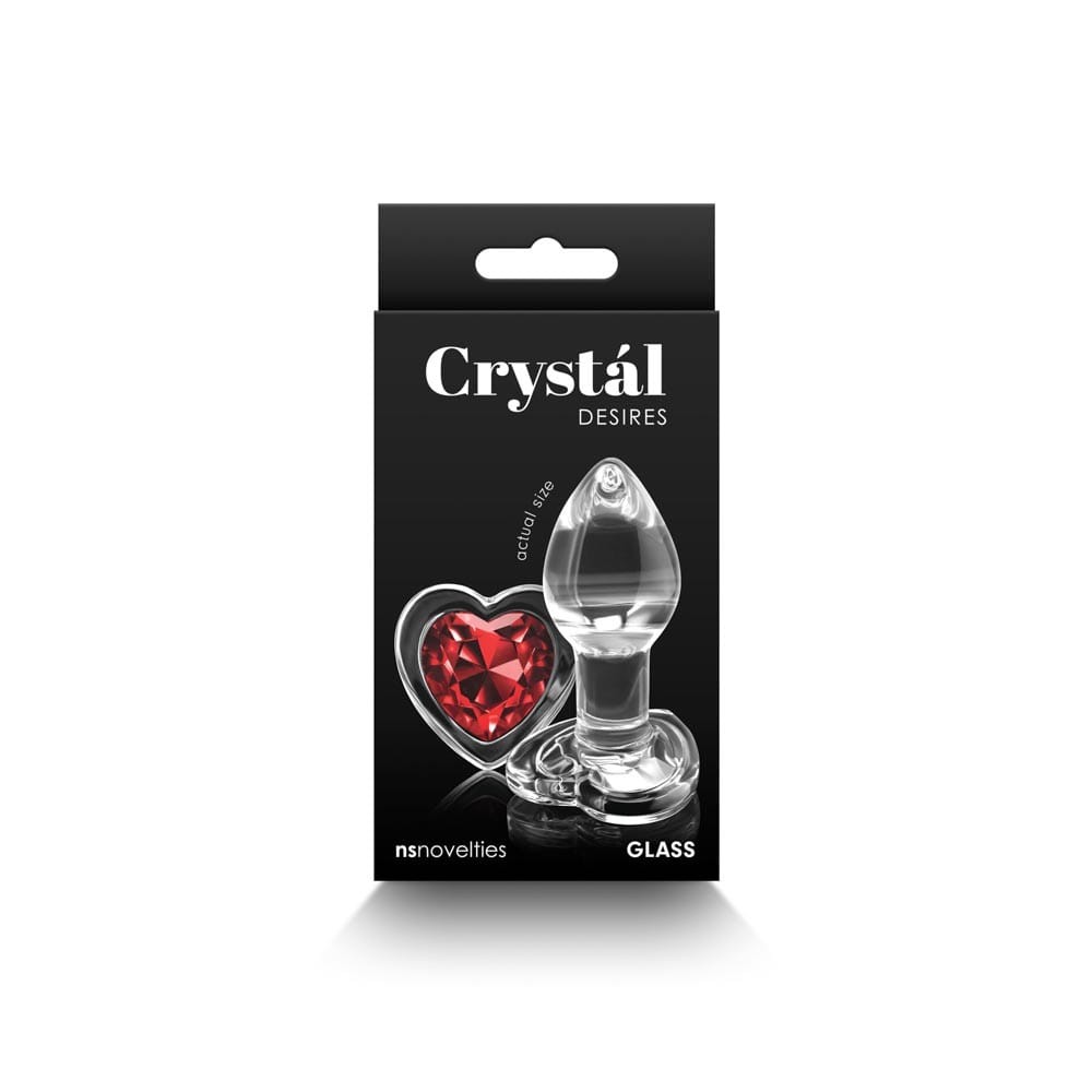 Crystal - Desires - Red Heart - Small - Fenékdugók