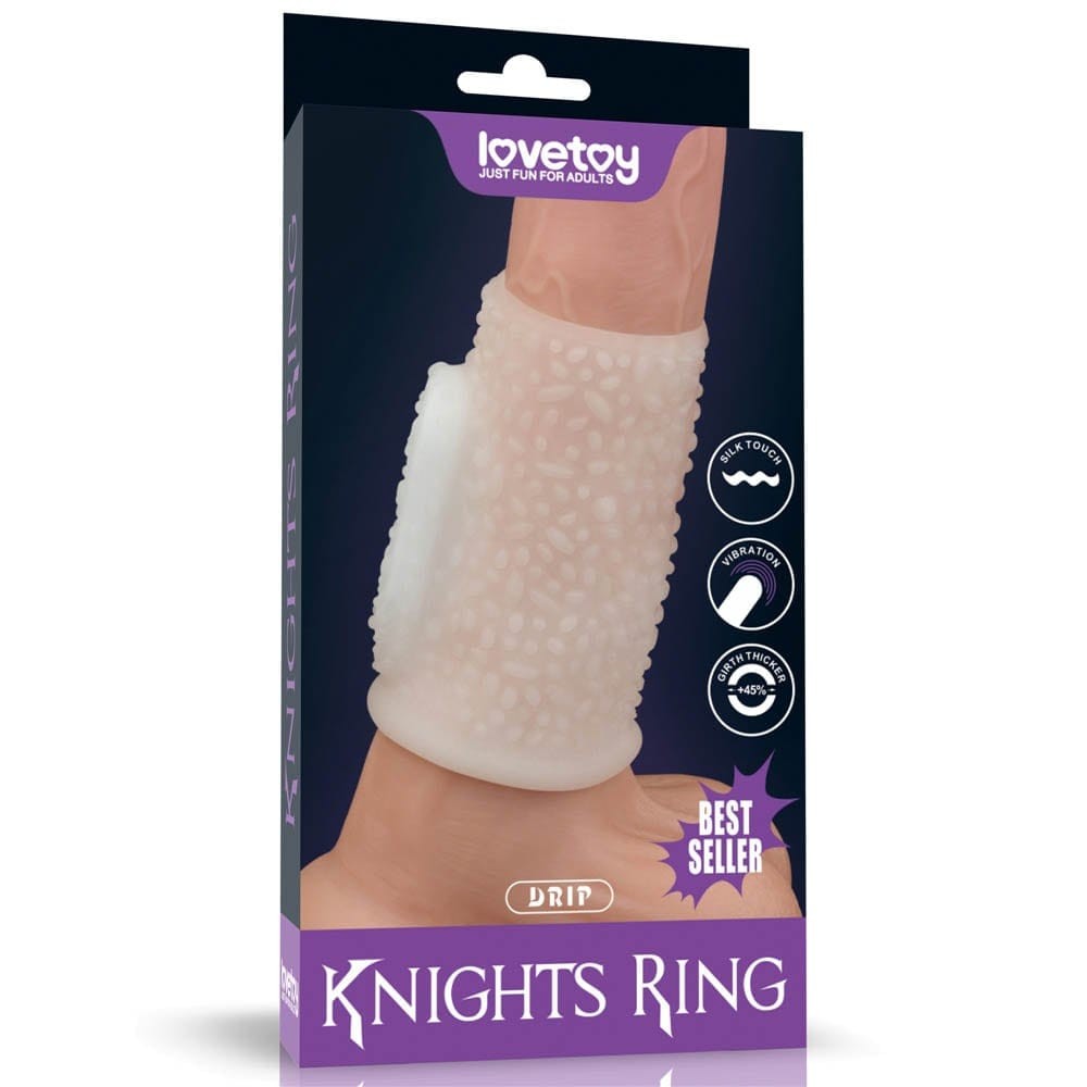 Vibrating Spiral Knights Ring (White) II - Péniszgyűrűk - Mandzsetták