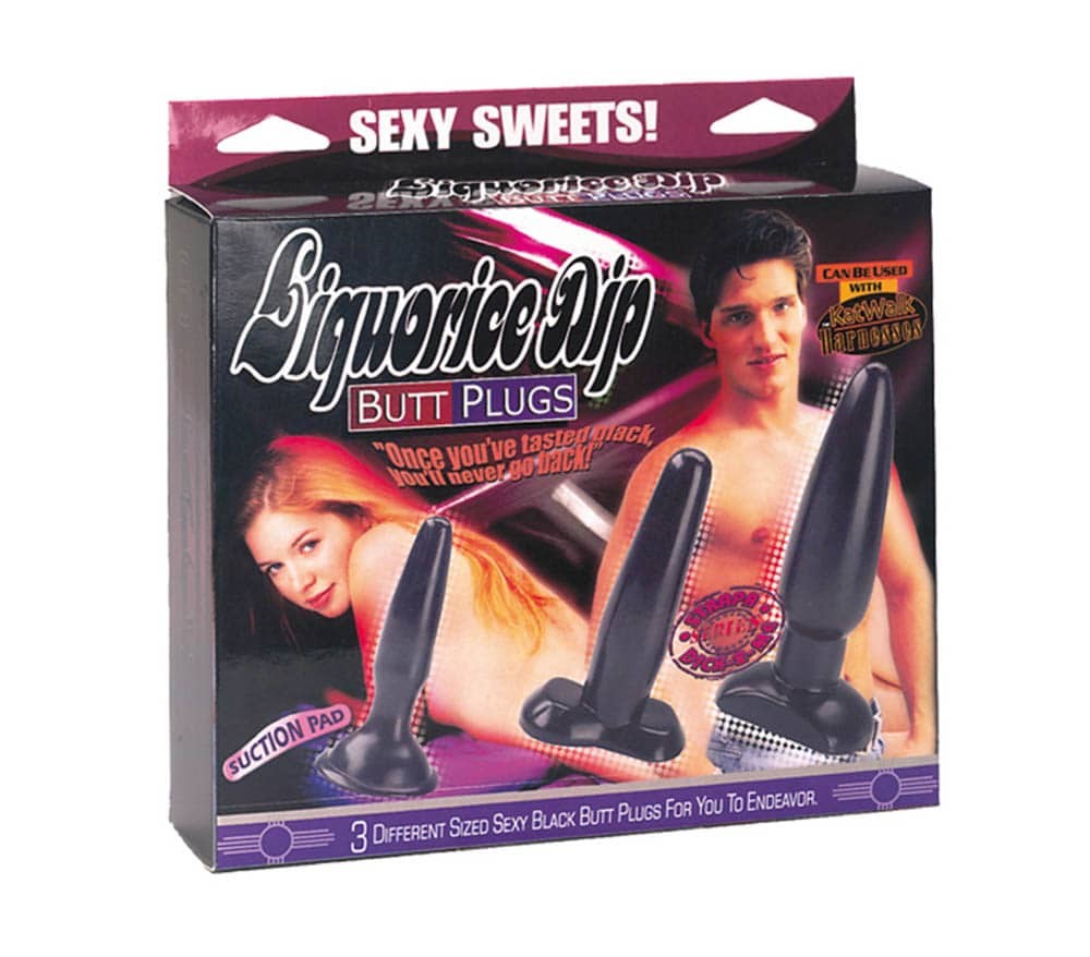 Sexy Sweet Butt Plugs Set Of 3 Black - Fenékdugók