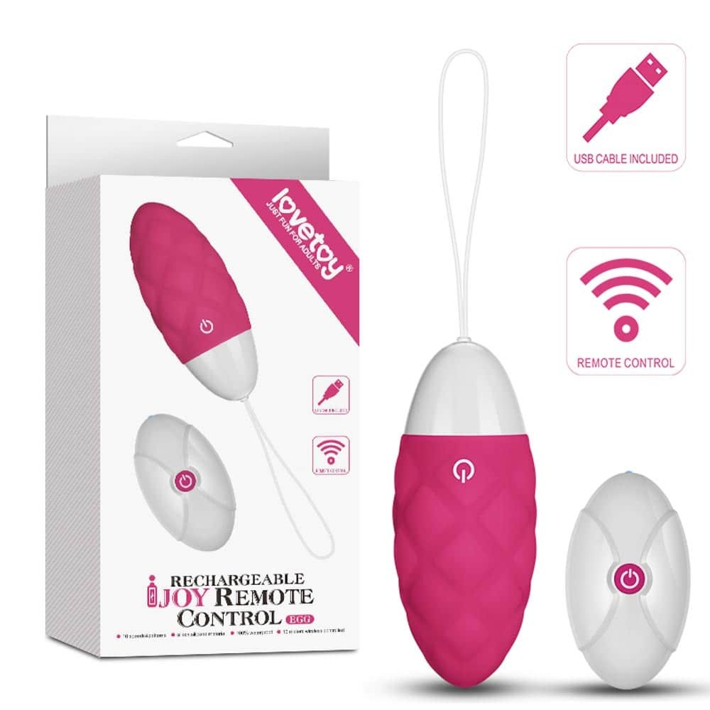 IJOY Wireless Remote Control Rechargeable Egg Pink 2 - Mini vibrátorok és tojások