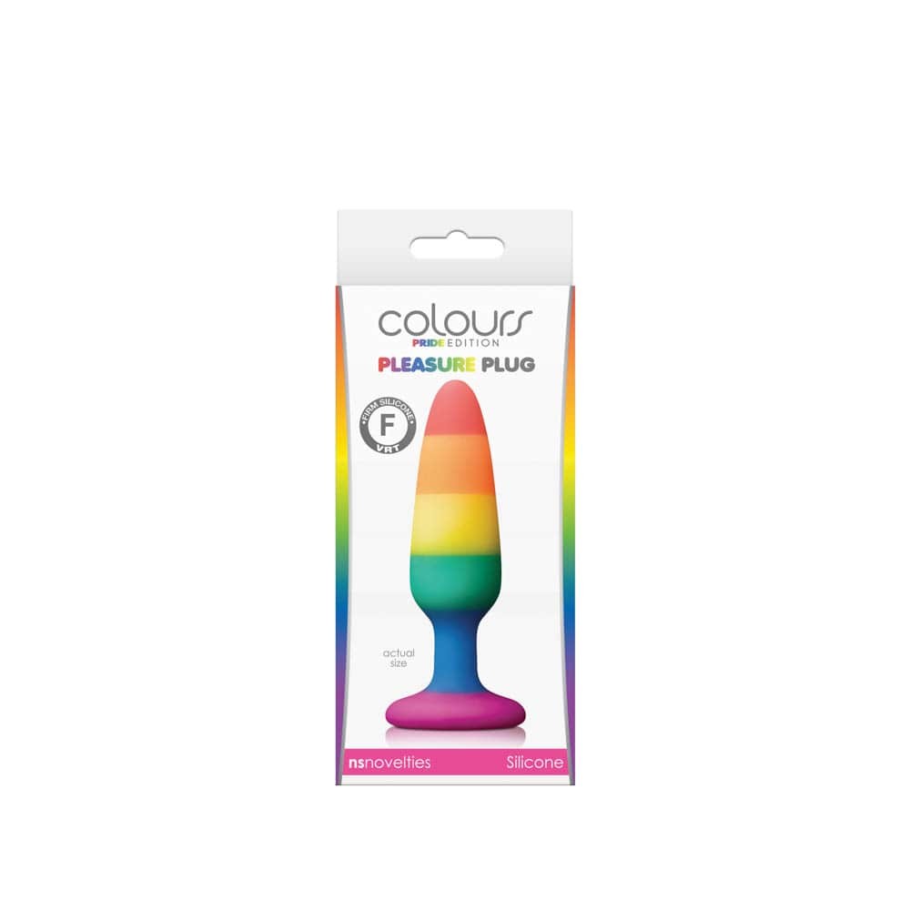 Colours - Pride Edition - Pleasure Plug - Small -Rainbow - Fenékdugók